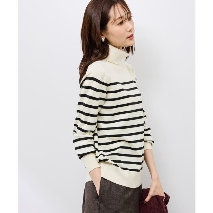 アンチピリング天竺タートルネックニットプルオーバー/イージーケア | ROPE' PICNIC | 詳細画像32 