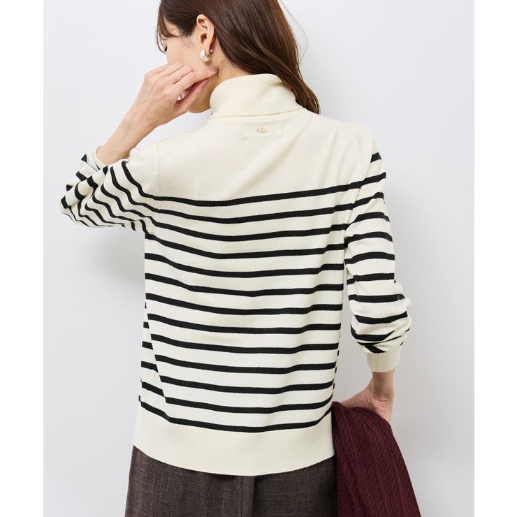 アンチピリング天竺タートルネックニットプルオーバー/イージーケア | ROPE' PICNIC | 詳細画像33 