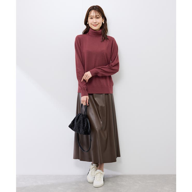 アンチピリング天竺タートルネックニットプルオーバー/イージーケア | ROPE' PICNIC | 詳細画像34 