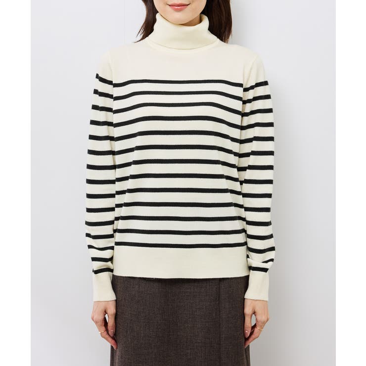 アンチピリング天竺タートルネックニットプルオーバー/イージーケア | ROPE' PICNIC | 詳細画像38 