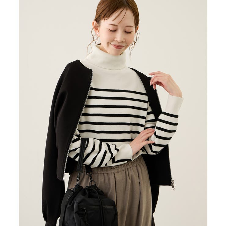 アンチピリング天竺タートルネックニットプルオーバー/イージーケア | ROPE' PICNIC | 詳細画像8 