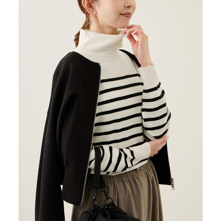 アンチピリング天竺タートルネックニットプルオーバー/イージーケア | ROPE' PICNIC | 詳細画像9 