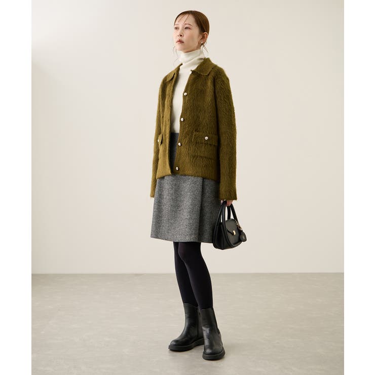 アンチピリングリブタートルニットプルオーバー/イージーケア | ROPE' PICNIC | 詳細画像12 