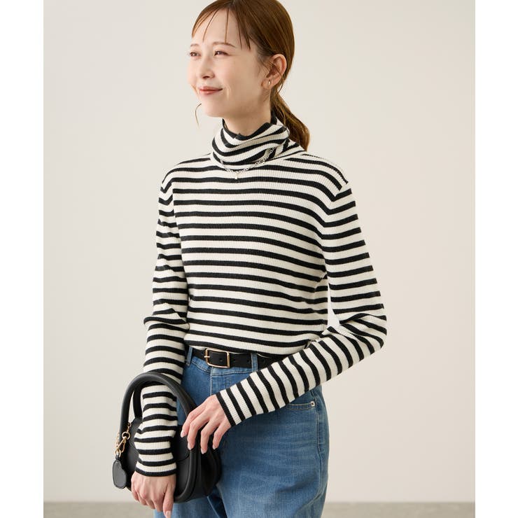 アンチピリングリブタートルニットプルオーバー/イージーケア | ROPE' PICNIC | 詳細画像17 