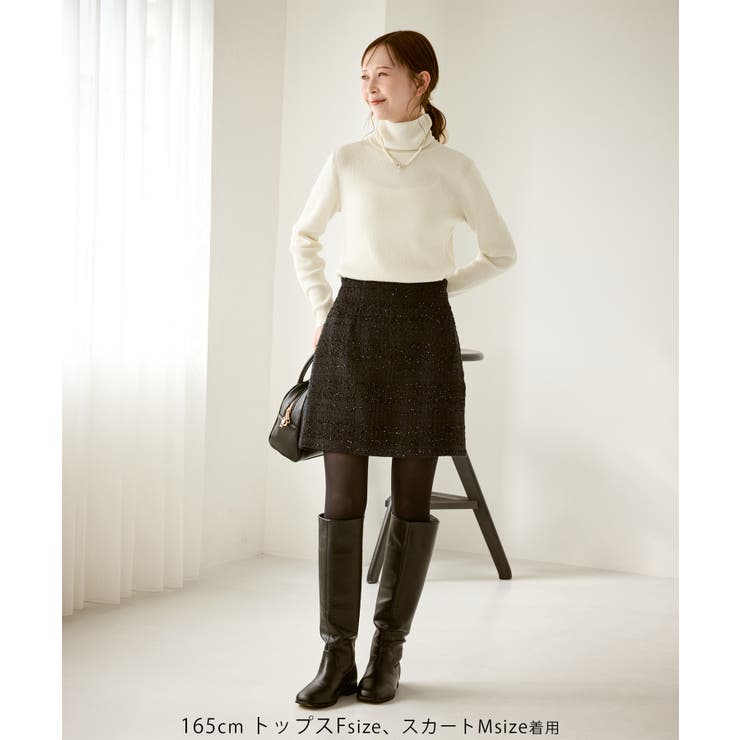 アンチピリングリブタートルニットプルオーバー/イージーケア | ROPE' PICNIC | 詳細画像2 