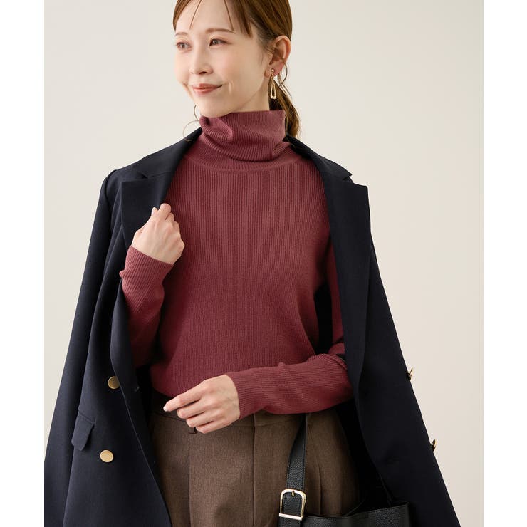 アンチピリングリブタートルニットプルオーバー/イージーケア | ROPE' PICNIC | 詳細画像21 