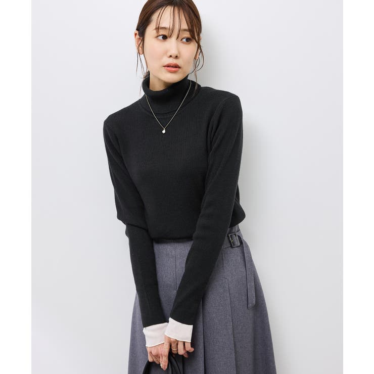 アンチピリングリブタートルニットプルオーバー/イージーケア | ROPE' PICNIC | 詳細画像24 