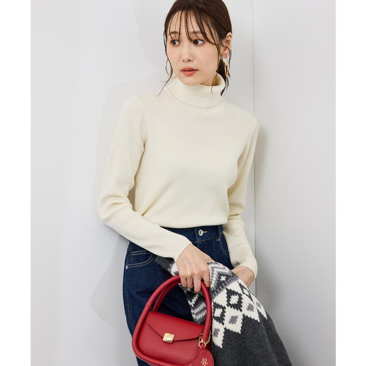 アンチピリングリブタートルニットプルオーバー/イージーケア | ROPE' PICNIC | 詳細画像28 