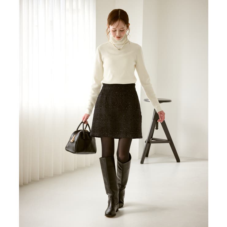 アンチピリングリブタートルニットプルオーバー/イージーケア | ROPE' PICNIC | 詳細画像3 