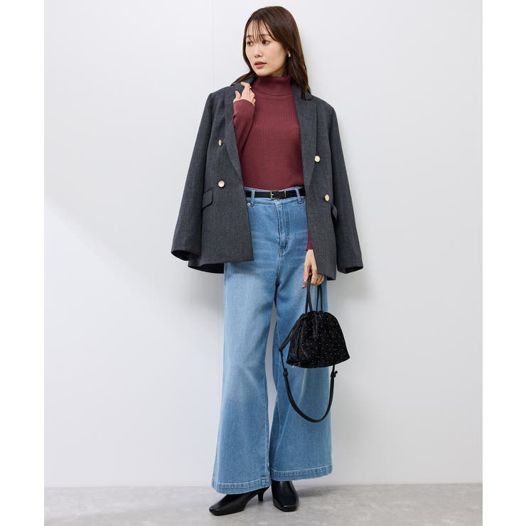 アンチピリングリブタートルニットプルオーバー/イージーケア | ROPE' PICNIC | 詳細画像35 