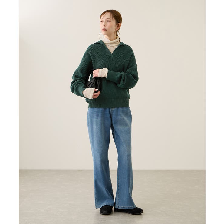 スキッパーポロニットプルオーバー/イージーケア | ROPE' PICNIC | 詳細画像13 