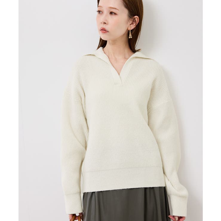 スキッパーポロニットプルオーバー/イージーケア | ROPE' PICNIC | 詳細画像22 