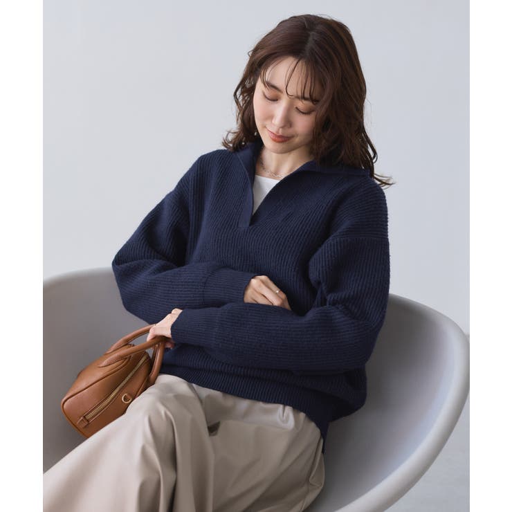 スキッパーポロニットプルオーバー/イージーケア | ROPE' PICNIC | 詳細画像35 