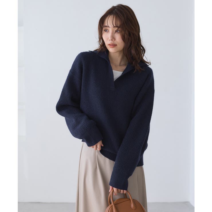 スキッパーポロニットプルオーバー/イージーケア | ROPE' PICNIC | 詳細画像36 