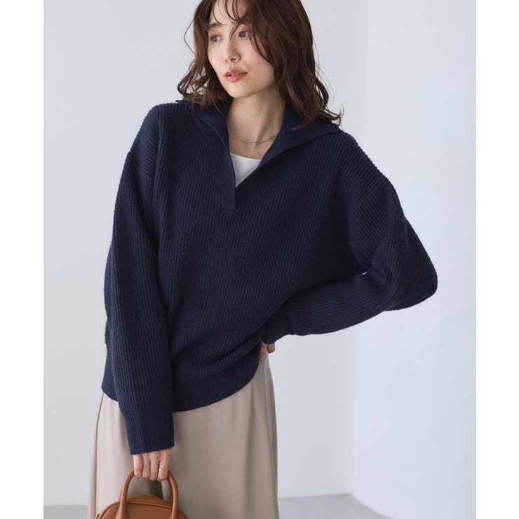 スキッパーポロニットプルオーバー/イージーケア | ROPE' PICNIC | 詳細画像37 