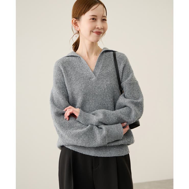 スキッパーポロニットプルオーバー/イージーケア | ROPE' PICNIC | 詳細画像6 