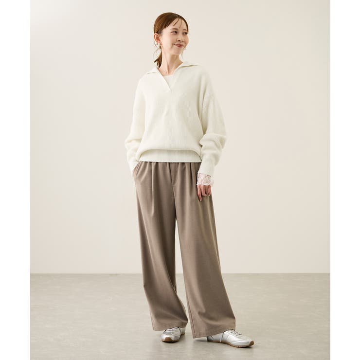 スキッパーポロニットプルオーバー/イージーケア | ROPE' PICNIC | 詳細画像8 