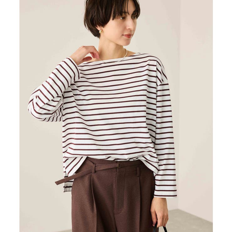 ボックスシルエットボーダーカットソー | ROPE' PICNIC | 詳細画像12 