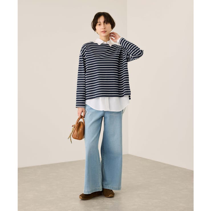 ボックスシルエットボーダーカットソー | ROPE' PICNIC | 詳細画像15 