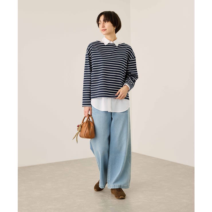 ボックスシルエットボーダーカットソー | ROPE' PICNIC | 詳細画像16 