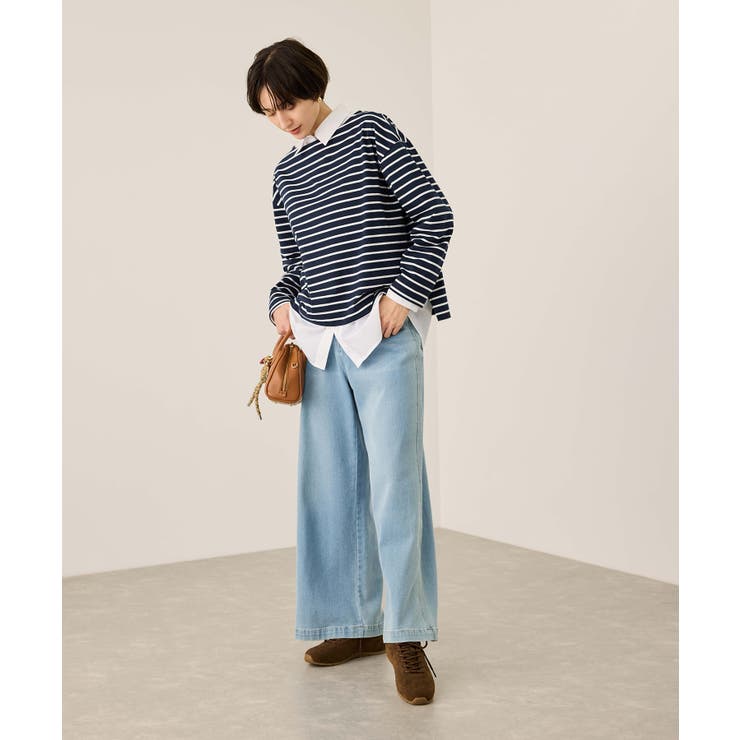 ボックスシルエットボーダーカットソー | ROPE' PICNIC | 詳細画像17 