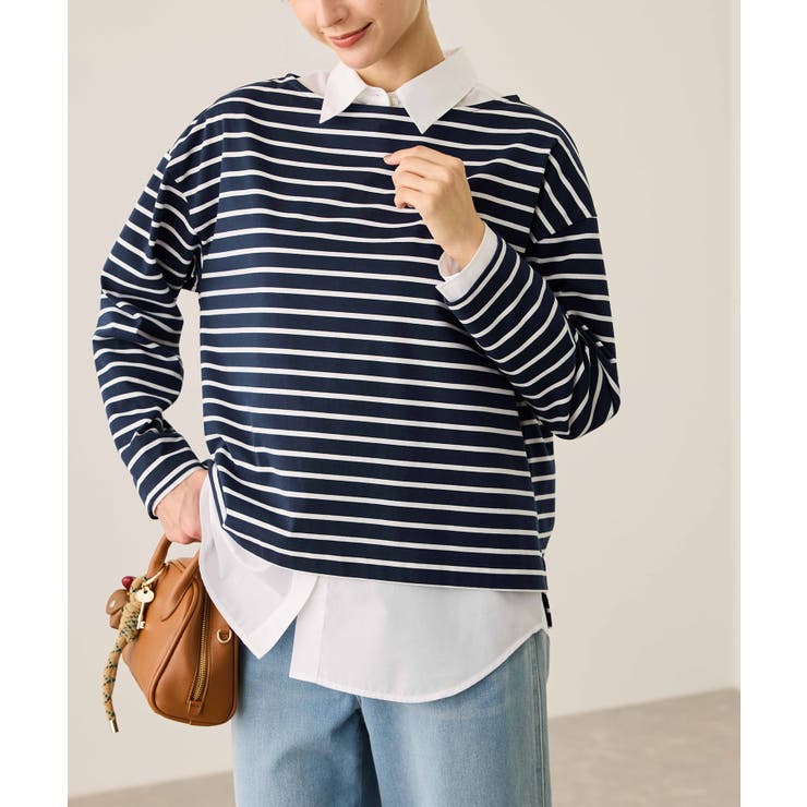 ボックスシルエットボーダーカットソー | ROPE' PICNIC | 詳細画像20 