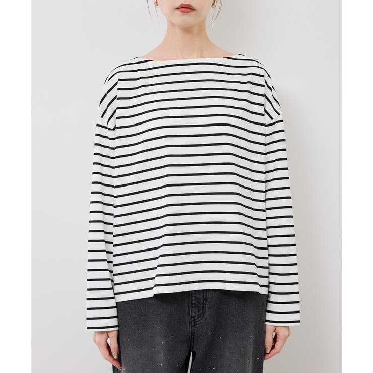 ボックスシルエットボーダーカットソー | ROPE' PICNIC | 詳細画像40 