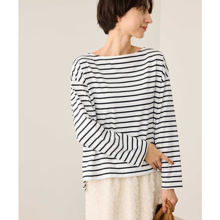 ボックスシルエットボーダーカットソー | ROPE' PICNIC | 詳細画像7 