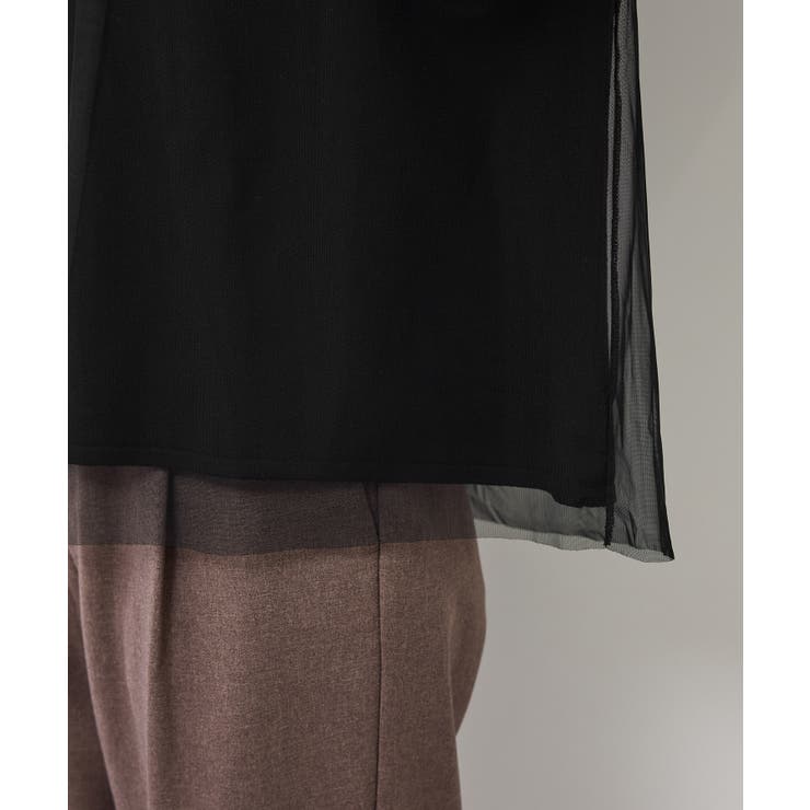 チュールドッキングボリュームスリーブニットプルオーバー | ROPE' PICNIC | 詳細画像26 