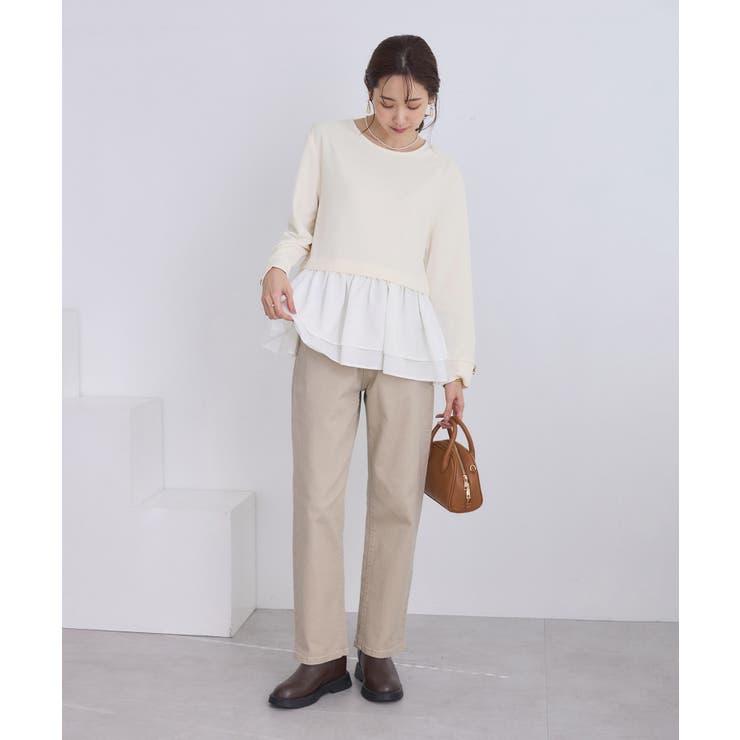 布帛ドッキングペプラムギャザープルオーバー | ROPE' PICNIC | 詳細画像10 