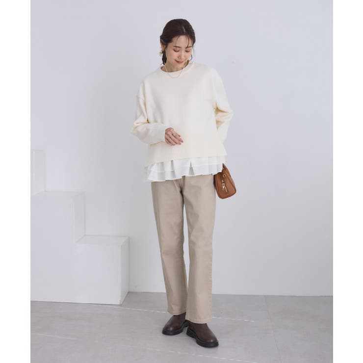 布帛ドッキングペプラムギャザープルオーバー | ROPE' PICNIC | 詳細画像11 