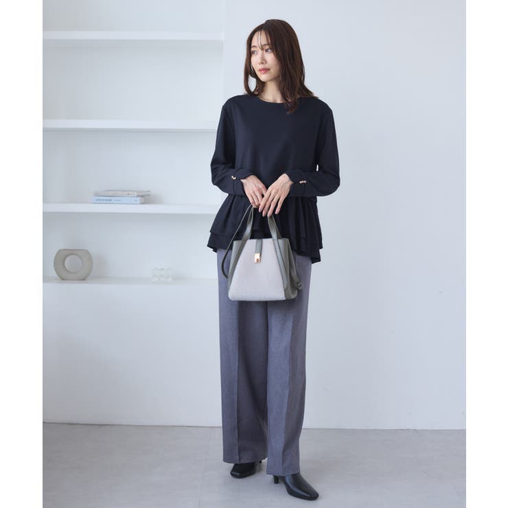 布帛ドッキングペプラムギャザープルオーバー | ROPE' PICNIC | 詳細画像16 