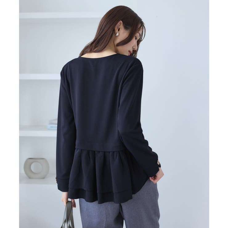 布帛ドッキングペプラムギャザープルオーバー | ROPE' PICNIC | 詳細画像19 