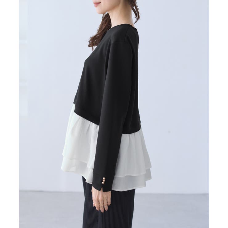 布帛ドッキングペプラムギャザープルオーバー | ROPE' PICNIC | 詳細画像21 