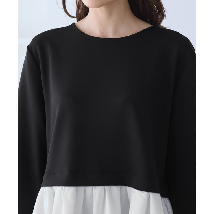 布帛ドッキングペプラムギャザープルオーバー | ROPE' PICNIC | 詳細画像23 