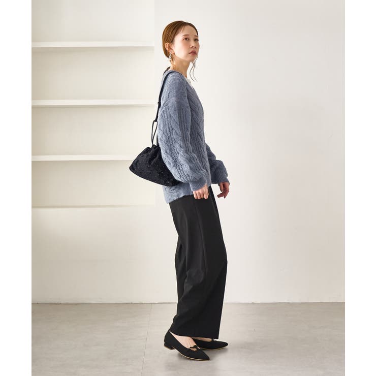 ゆるケーブル編みVネックニット | ROPE' PICNIC | 詳細画像13 