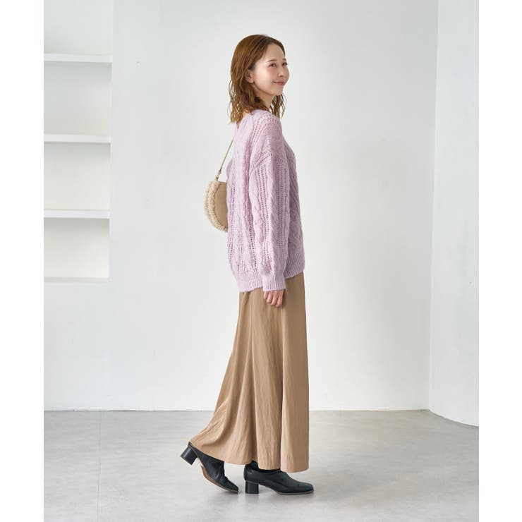 ゆるケーブル編みVネックニット | ROPE' PICNIC | 詳細画像18 