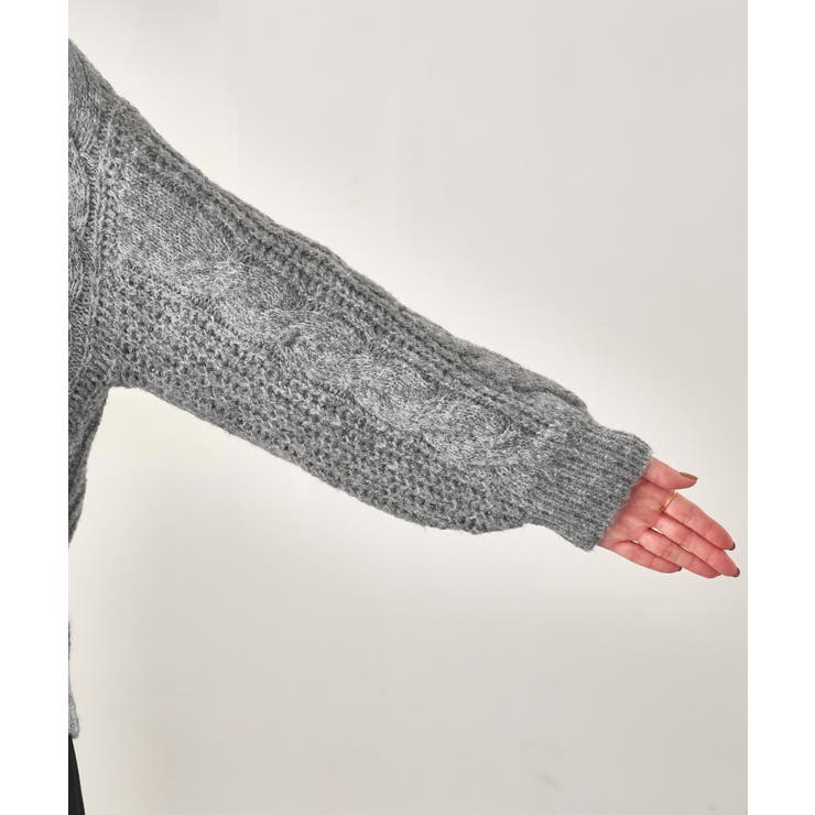 ゆるケーブル編みVネックニット | ROPE' PICNIC | 詳細画像27 