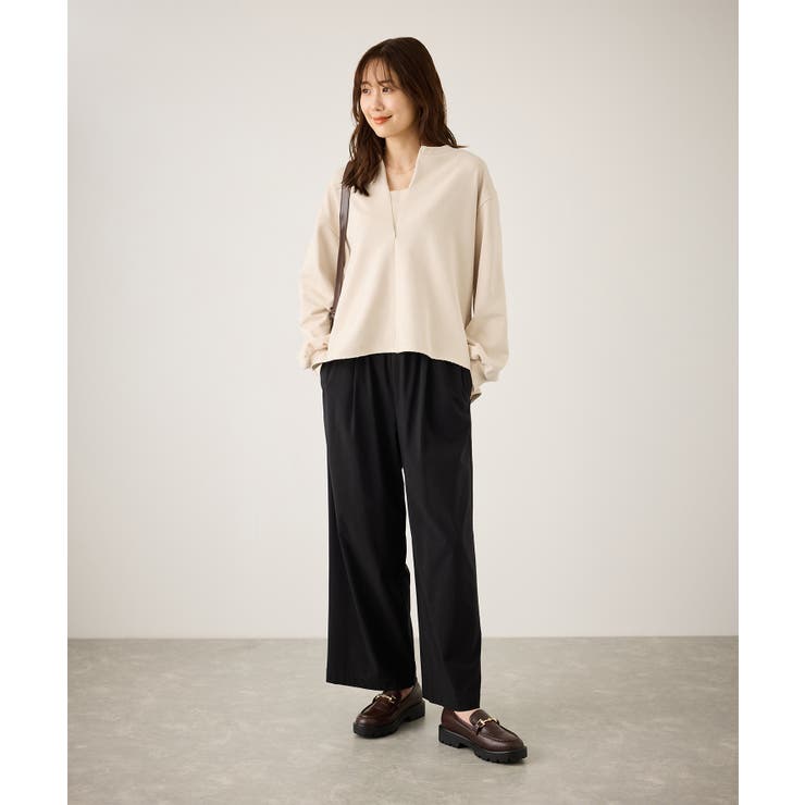 スキッパー裏毛プルオーバー | ROPE' PICNIC | 詳細画像2 