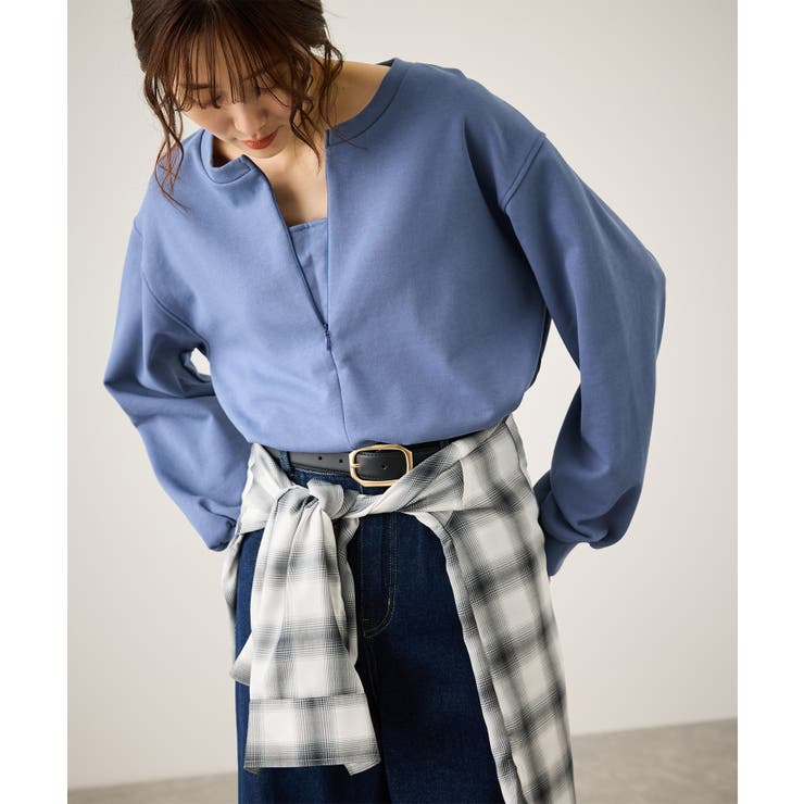 スキッパー裏毛プルオーバー | ROPE' PICNIC | 詳細画像22 