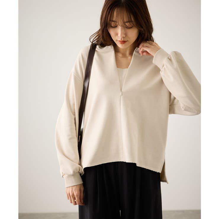 スキッパー裏毛プルオーバー | ROPE' PICNIC | 詳細画像6 