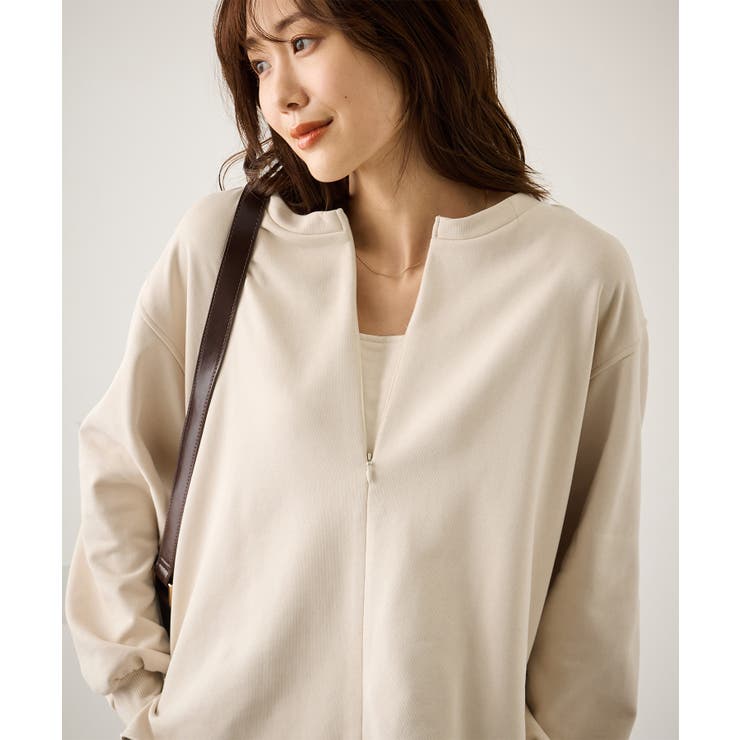 キナリ(16) | スキッパー裏毛プルオーバー | ROPE' PICNIC