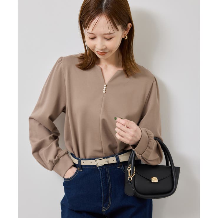 ブラウン系(22) | パール付きポンチプルオーバー/セットアップ対応 | ROPE' PICNIC