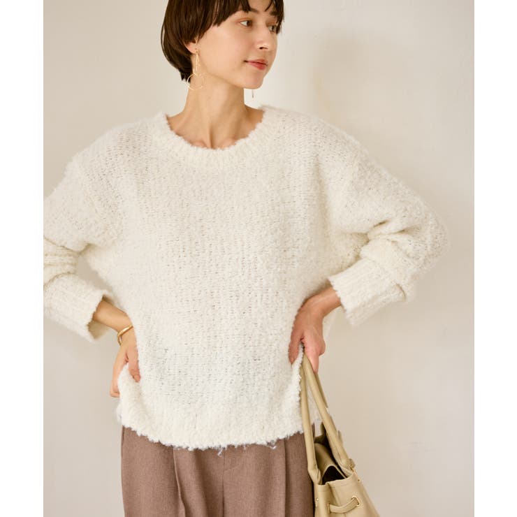 ブークレカラーニット | ROPE' PICNIC | 詳細画像12 