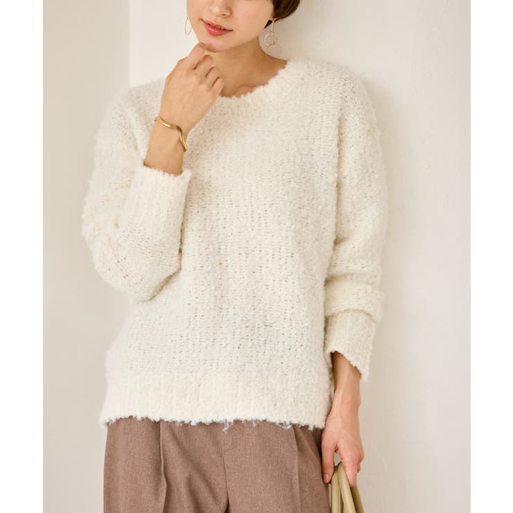 ブークレカラーニット | ROPE' PICNIC | 詳細画像13 