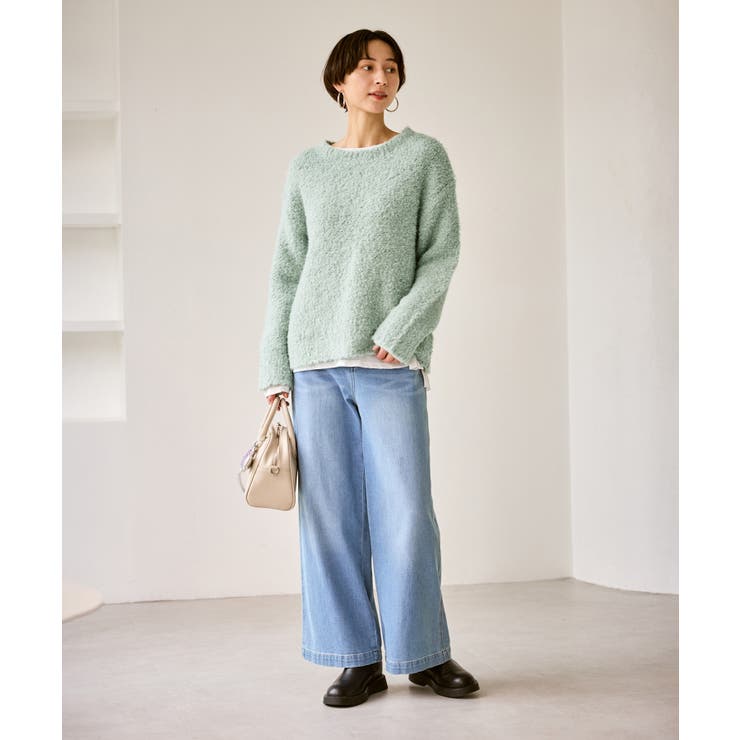 ブークレカラーニット | ROPE' PICNIC | 詳細画像15 