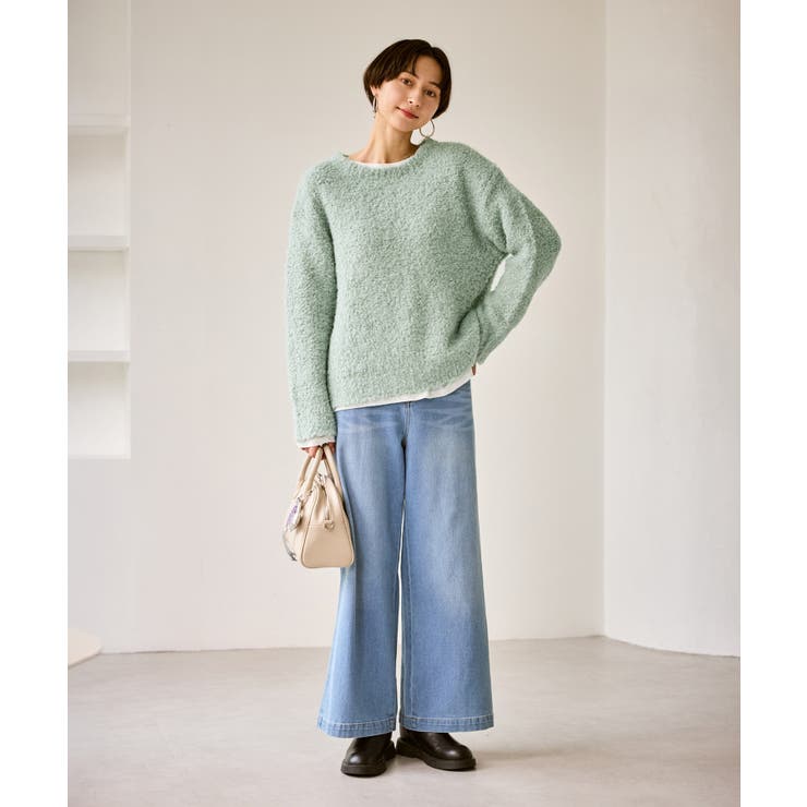 ブークレカラーニット | ROPE' PICNIC | 詳細画像16 