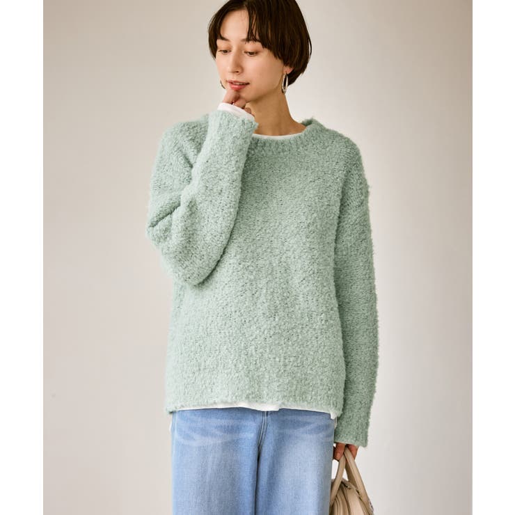 ブークレカラーニット | ROPE' PICNIC | 詳細画像17 