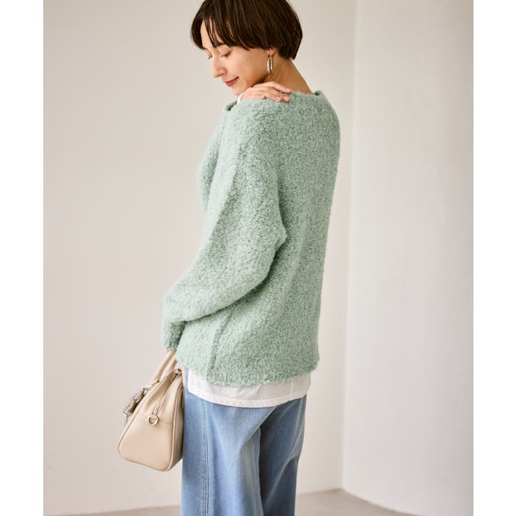 ブークレカラーニット | ROPE' PICNIC | 詳細画像18 