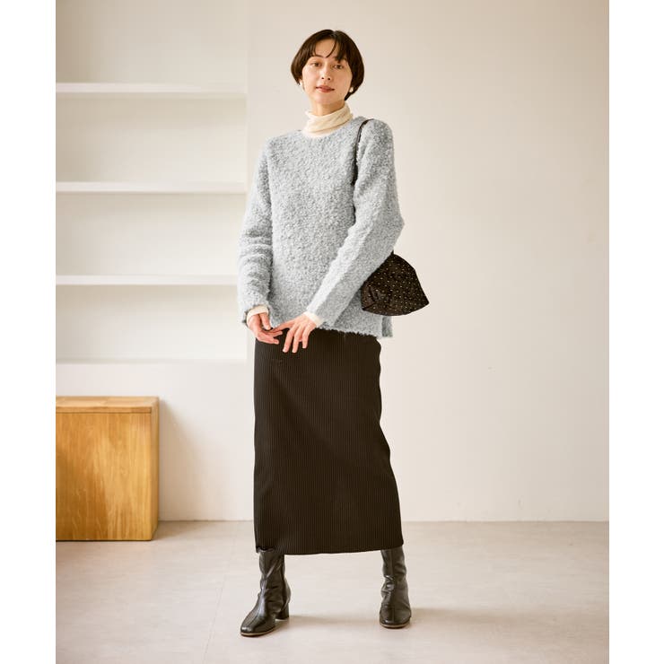 ブークレカラーニット | ROPE' PICNIC | 詳細画像3 